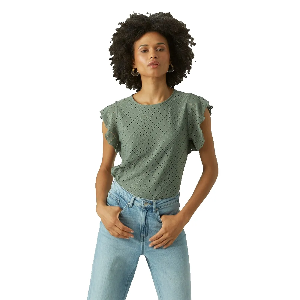 Футболка с коротким рукавом Vero Moda Tassa, зеленый
Футболка с коротким рукавом Vero Moda Tassa, зеленый