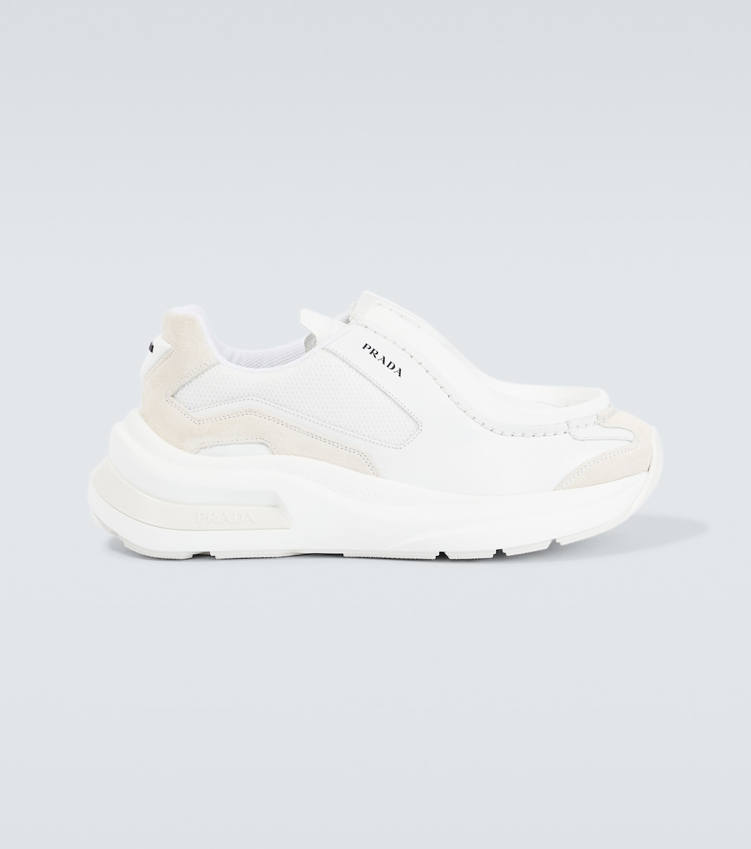 Системные кожаные кроссовки Prada, белый
Системные кожаные кроссовки Prada, белый