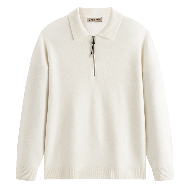 PEACEBIRD MEN Свитер мужской белый 1 Lapel Moderate
PEACEBIRD MEN Свитер мужской белый 1 Lapel Moderate