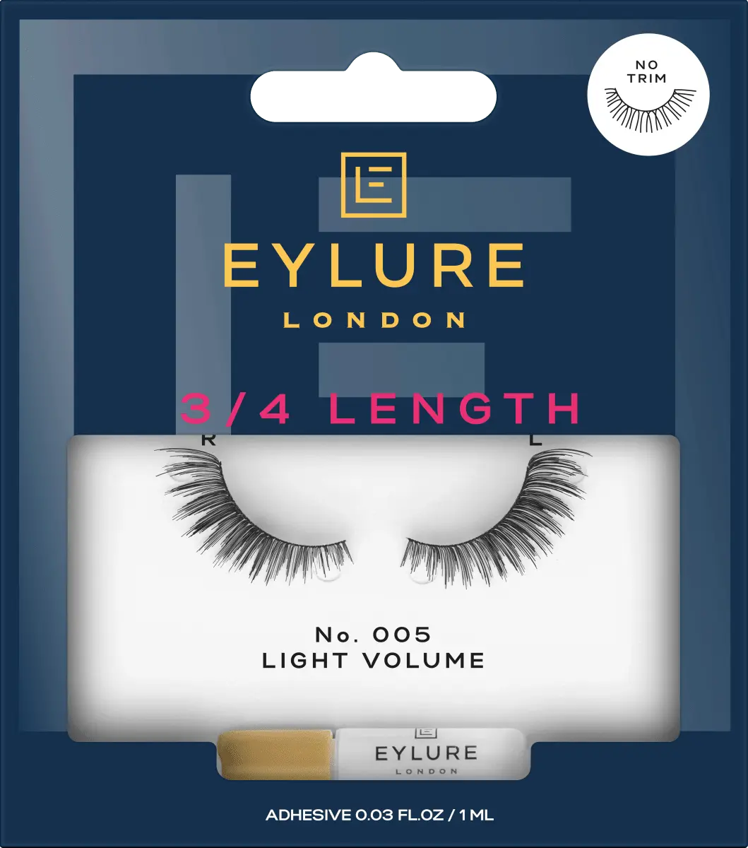 Ресницы искусственные длиной 3/4 светлые 005 легкий объем (1 пара) 1 шт. Eylure
Ресницы искусственные длиной 3/4 светлые 005 легкий объем (1 пара) 1 шт. Eylure