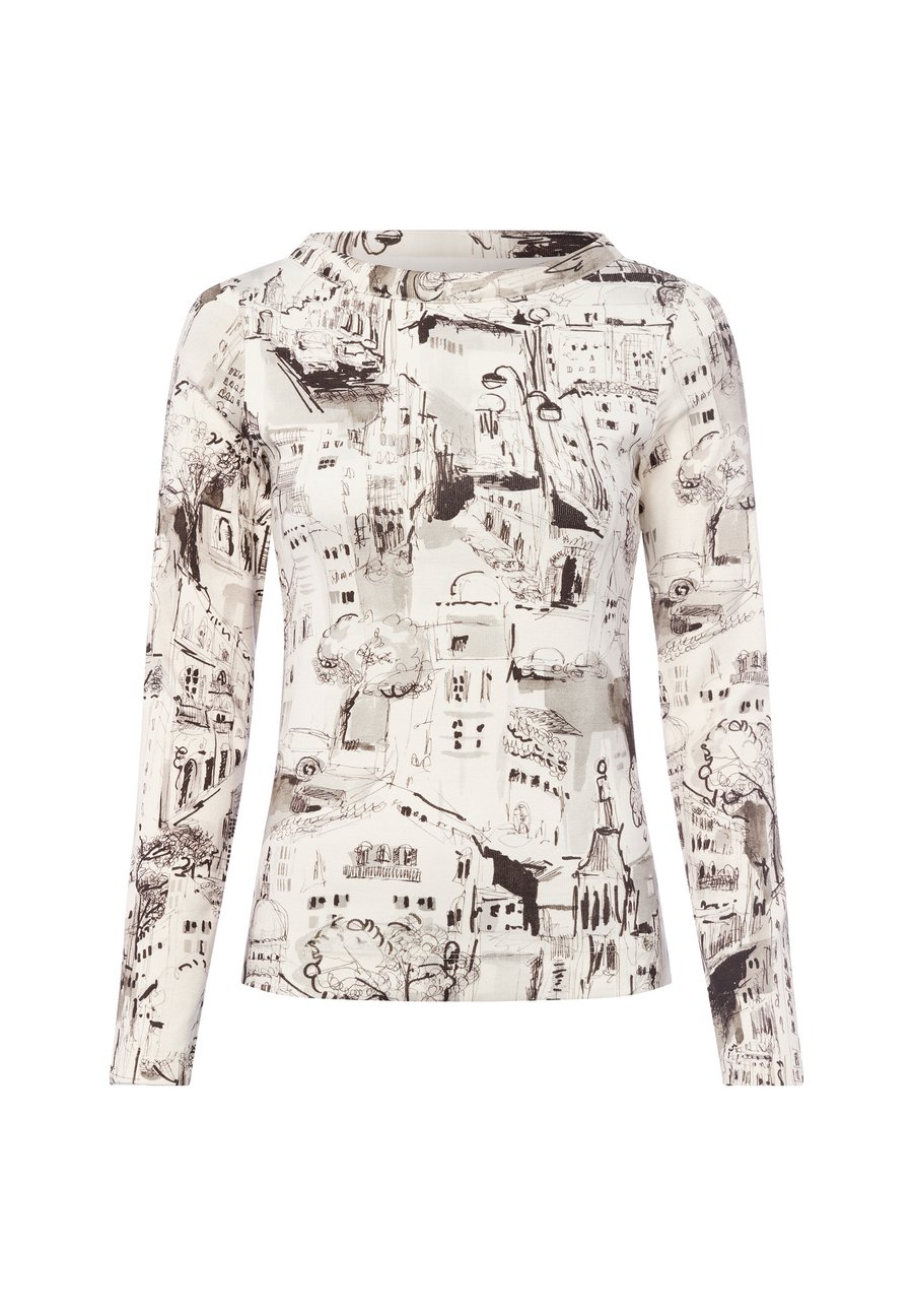 Топ Marc Cain Long sleeved top, Ecru Grau/White
Топ Marc Cain Long sleeved top, Ecru Grau/White