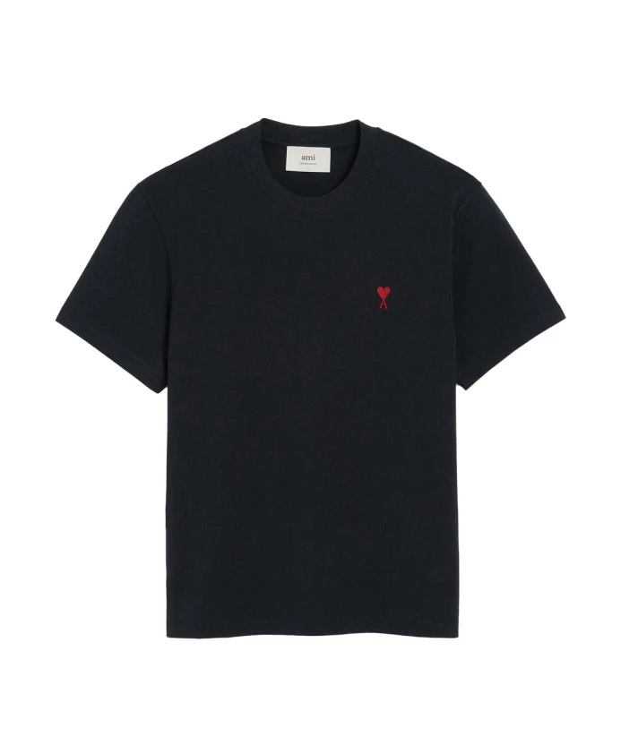 Черная футболка с логотипом в виде сердца Ami Paris, черный
Черная футболка с логотипом в виде сердца Ami Paris, черный