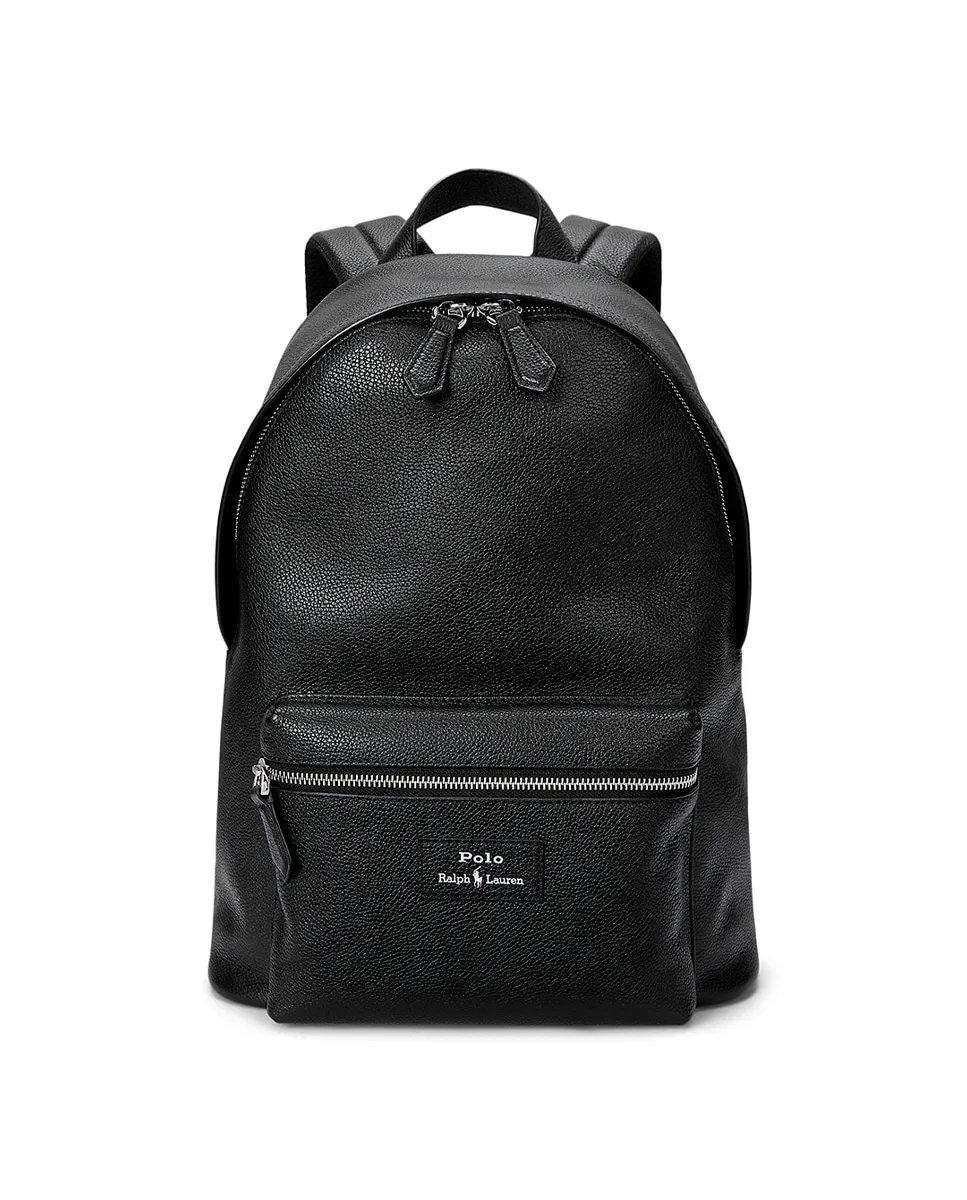 Мужской рюкзак из зернистой кожи Polo Ralph Lauren, черный
Мужской рюкзак из зернистой кожи Polo Ralph Lauren, черный