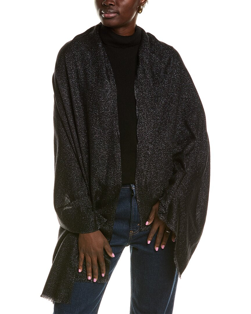 La Fiorentina Шерстяной шарф с люрексом, черный
La Fiorentina Шерстяной шарф с люрексом, черный