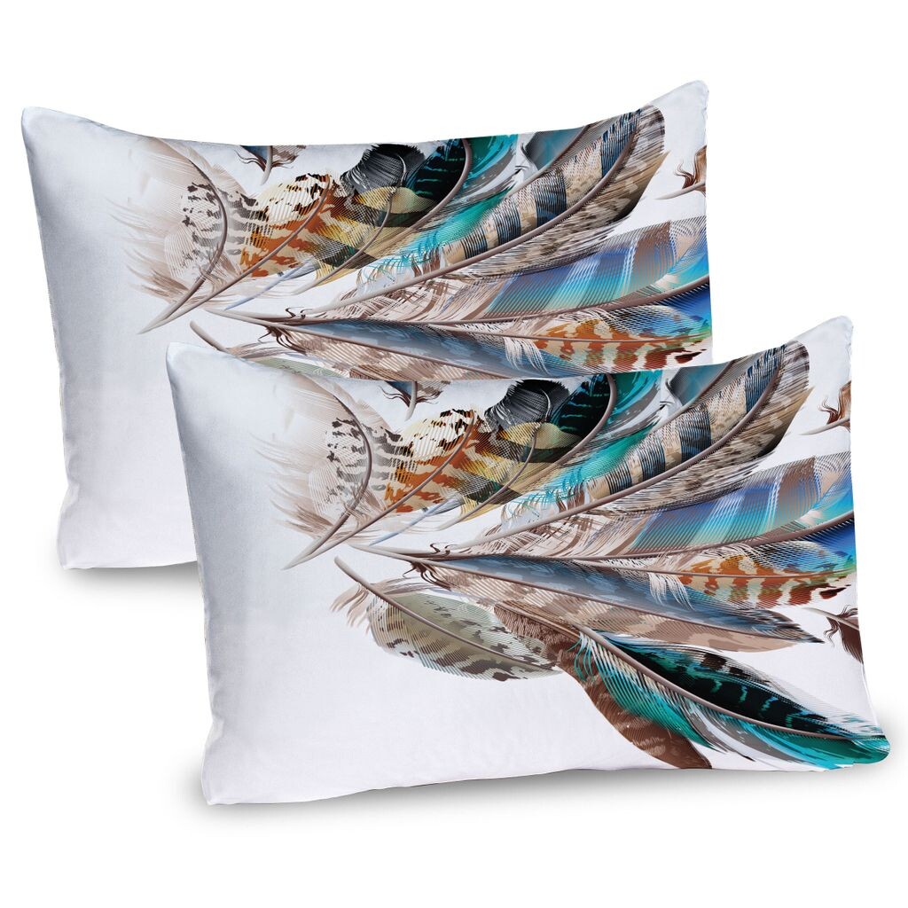 ABAKUHAUS Feathers Чехлы для подушек, набор из 2 шт., этническая кожа животного, элемент птичьего пера, легкость, вдохновляющая иллюстрация, чехол для подушки с декоративным принтом, 80 x 40 см, бирюзово-коричневый
ABAKUHAUS Feathers Чехлы для подушек, набор из 2 шт., этническая кожа животного, элемент птичьего пера, легкость, вдохновляющая иллюстрация, чехол для подушки с декоративным принтом, 80 x 40 см, бирюзово-коричневый