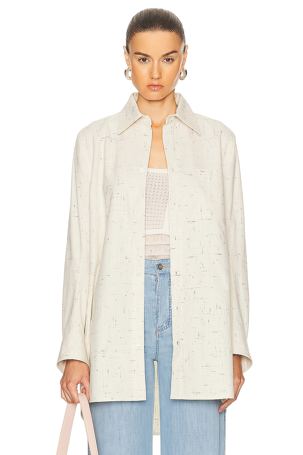 Рубашка крест-накрест Bottega Veneta, белый
Рубашка крест-накрест Bottega Veneta, белый