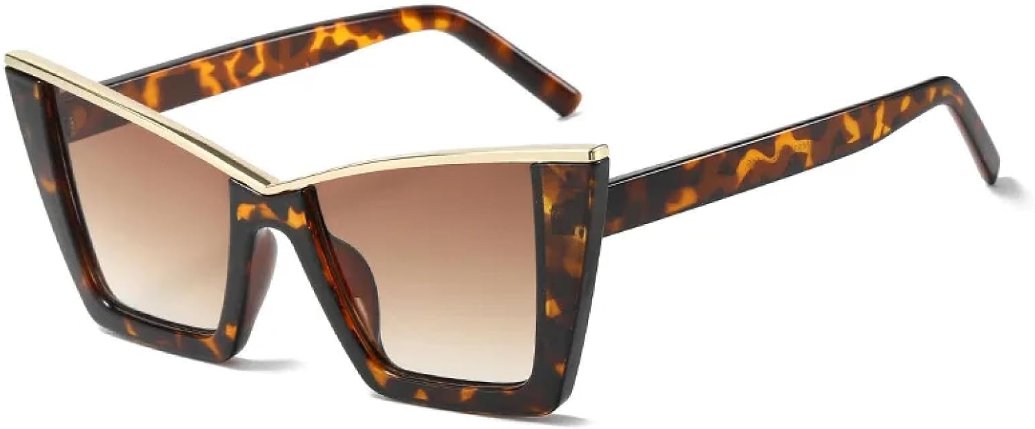 Солнцезащитные очки с защитой от УФ-излучения UV400 | Оправа «кошачий глаз», черные линзы | для женщин и мужчин, для занятий спортом на открытом воздухе и вождения DSVIGF, Brown
Солнцезащитные очки с защитой от УФ-излучения UV400 | Оправа «кошачий глаз», черные линзы | для женщин и мужчин, для занятий спортом на открытом воздухе и вождения DSVIGF, Brown