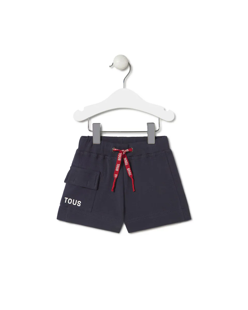 Хлопковые шорты-бермуды для мальчика с боковым карманом-карго Tous, темно-синий
Хлопковые шорты-бермуды для мальчика с боковым карманом-карго Tous, темно-синий
