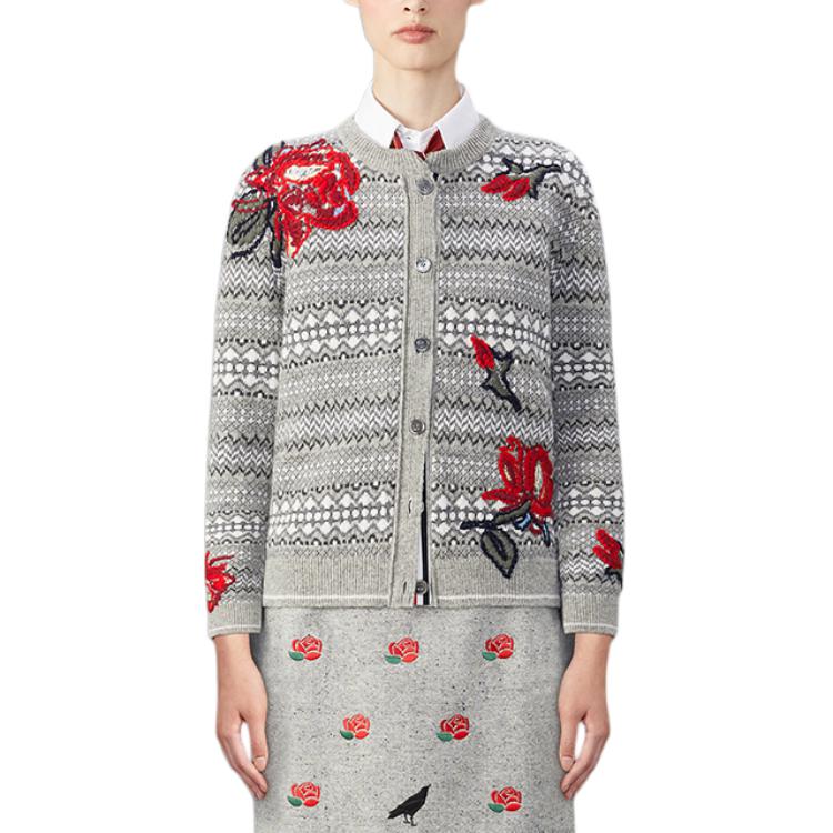 Вышитый цветочный узор кардиган Wool THOM BROWNE, Same Color Gray
Вышитый цветочный узор кардиган Wool THOM BROWNE, Same Color Gray