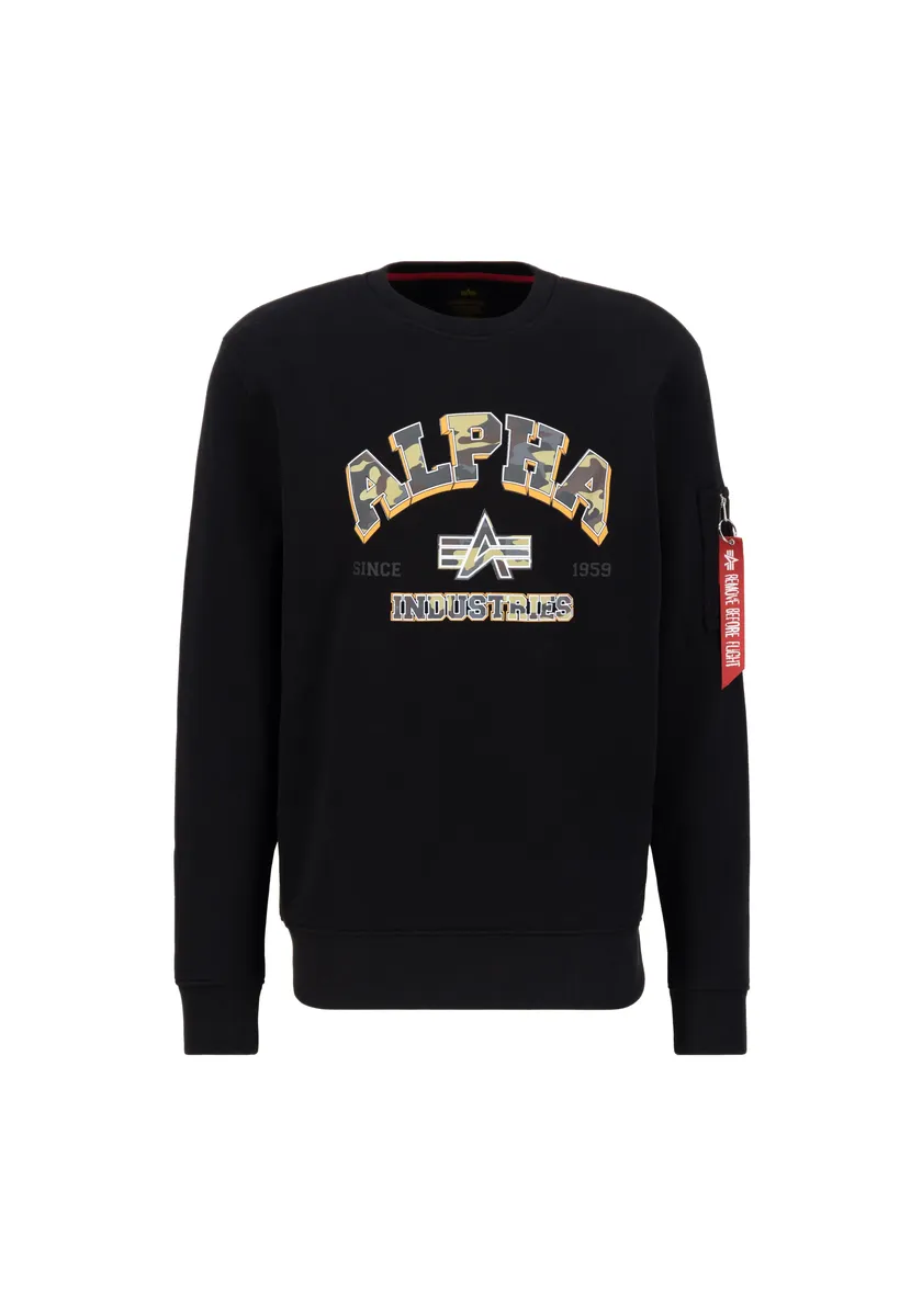 Свитер Alpha Industries " Alpha Industries Мужчины - Толстовки Свитер с камуфляжным принтом для колледжа", черный
Свитер Alpha Industries " Alpha Industries Мужчины - Толстовки Свитер с камуфляжным принтом для колледжа", черный