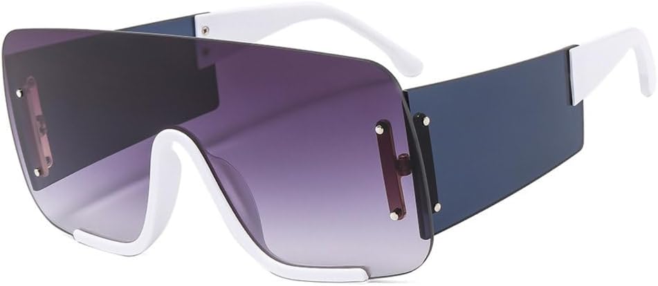 Солнцезащитные очки большого размера без оправы 2027 года для женщин и мужчин, пляжные, ветрозащитные, классические, для путешествий, с защитой от УФ-излучения UV400 MTZJH, White Gray
Солнцезащитные очки большого размера без оправы 2027 года для женщин и мужчин, пляжные, ветрозащитные, классические, для путешествий, с защитой от УФ-излучения UV400 MTZJH, White Gray