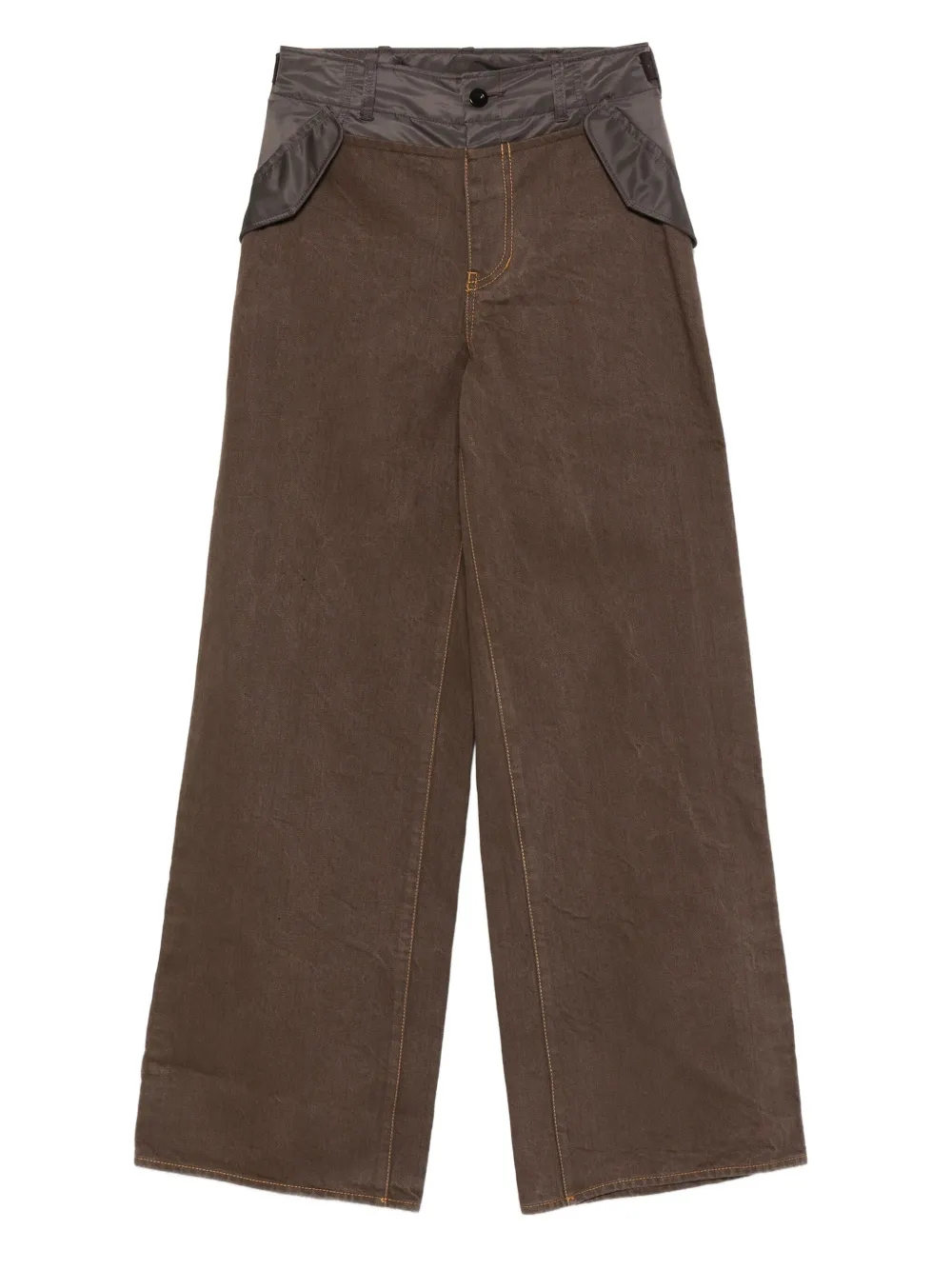 Брюки со вставками SACAI, коричневый
Брюки со вставками SACAI, коричневый