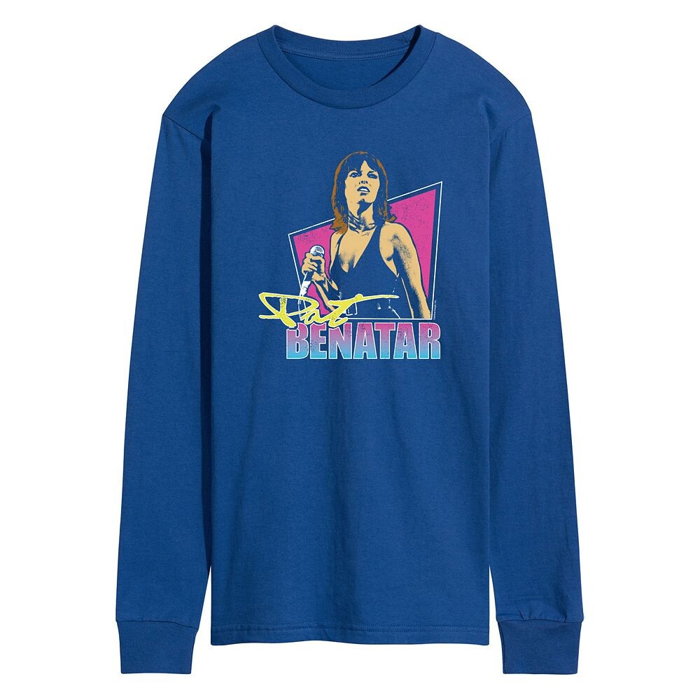Мужская футболка с длинными рукавами и рисунком Pat Benatar Licensed Character, синий
Мужская футболка с длинными рукавами и рисунком Pat Benatar Licensed Character, синий