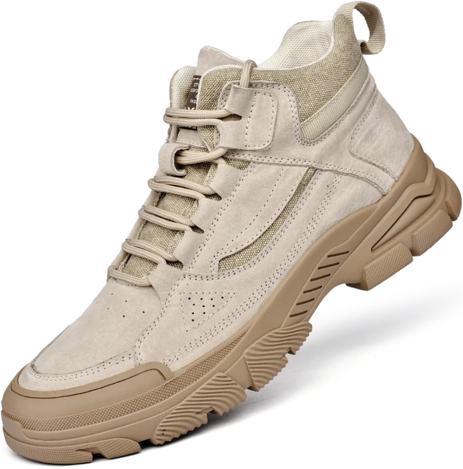Мужские модные ботинки QWUIEOIN из натуральной кожи, высокие, на шнуровке, для активного отдыха и походов, с комфортным круглым носком, противоскользящие, повседневные для прогулок, походов, работы на ферме и туризма, бежевый
Мужские модные ботинки QWUIEOIN из натуральной кожи, высокие, на шнуровке, для активного отдыха и походов, с комфортным круглым носком, противоскользящие, повседневные для прогулок, походов, работы на ферме и туризма, бежевый