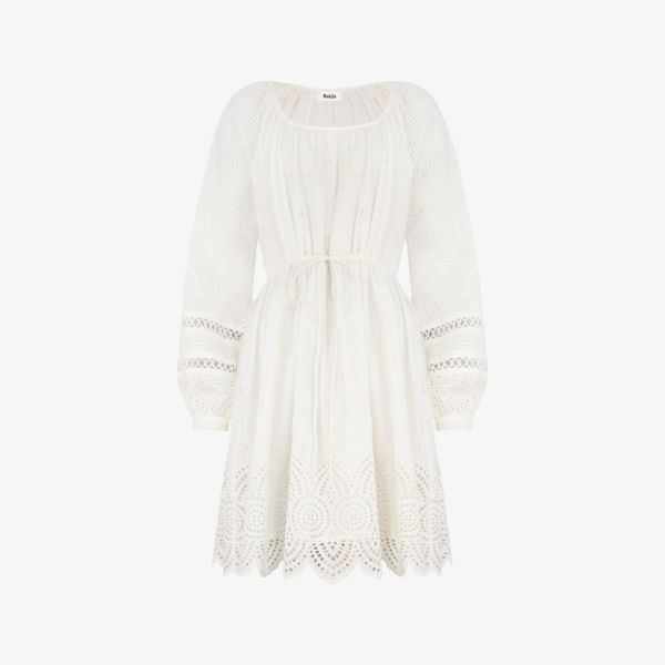 Платье мини Ro&Zo из хлопка с вышивкой и завязкой на талии, белый
Платье мини Ro&Zo из хлопка с вышивкой и завязкой на талии, белый