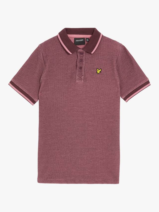 Детская поло с двухцветным вафельным узором Lyle & Scott, Maroon
Детская поло с двухцветным вафельным узором Lyle & Scott, Maroon