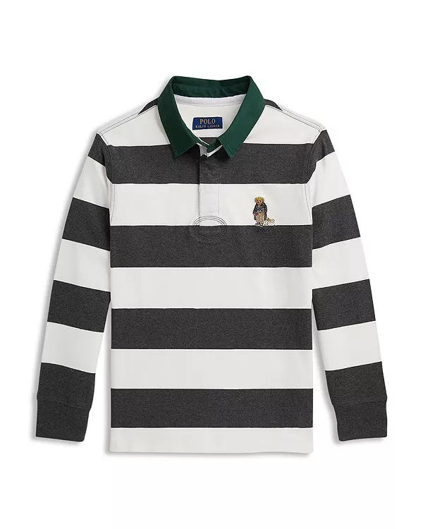 Детская хлопковая футболка-поло с изображением медведя для регби - для детей постарше. Ralph Lauren, мультиколор
Детская хлопковая футболка-поло с изображением медведя для регби - для детей постарше. Ralph Lauren, мультиколор