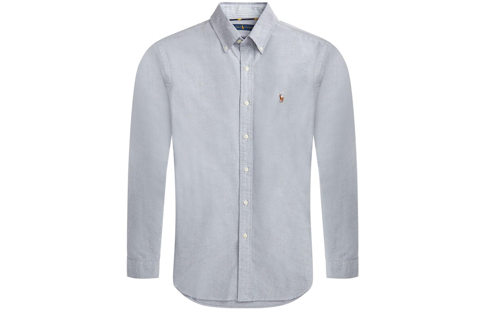 Рубашка с длинными рукавами с вышитым логотипом Ralph Lauren, серый
Рубашка с длинными рукавами с вышитым логотипом Ralph Lauren, серый