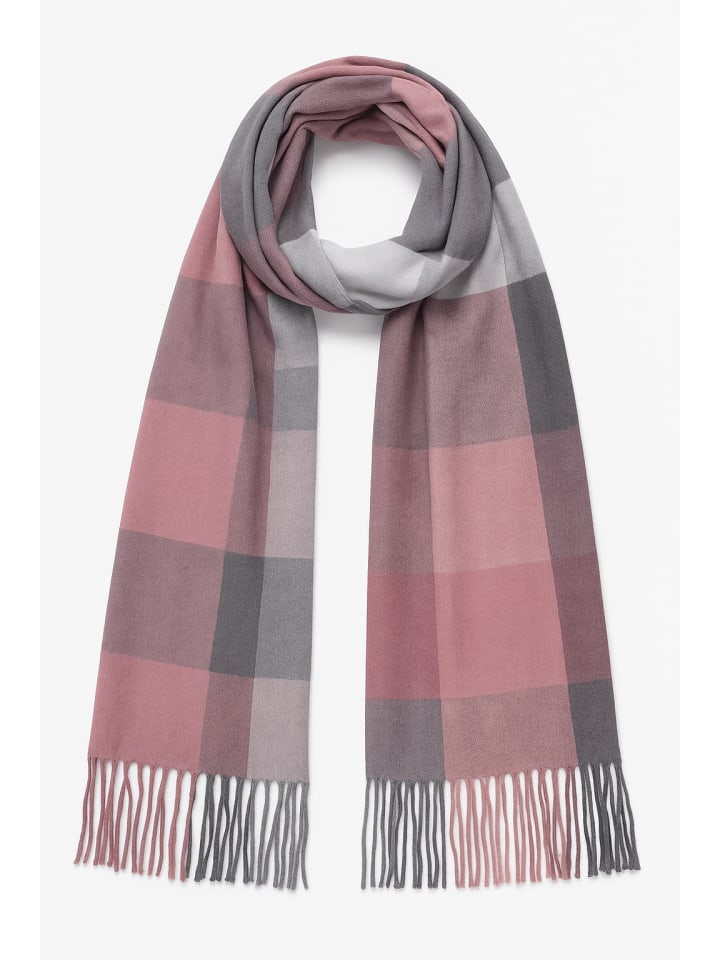 Мягкий вязаный шарф с бахромой и геометрическим узором серого цвета. Faera
Мягкий вязаный шарф с бахромой и геометрическим узором серого цвета. Faera