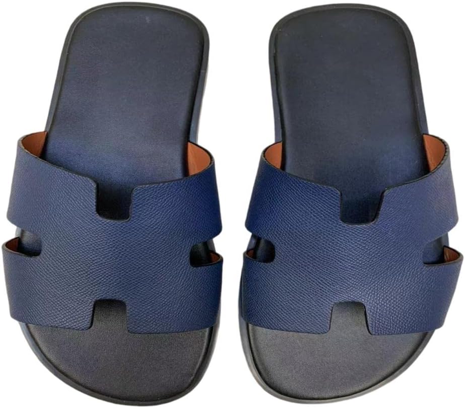 Мужские повседневные сандалии Mengchengying, комфортные, легкие, модные, из натуральной кожи, для дома и улицы, с антискользящей подошвой и поддерживающей стелькой, синий
Мужские повседневные сандалии Mengchengying, комфортные, легкие, модные, из натуральной кожи, для дома и улицы, с антискользящей подошвой и поддерживающей стелькой, синий