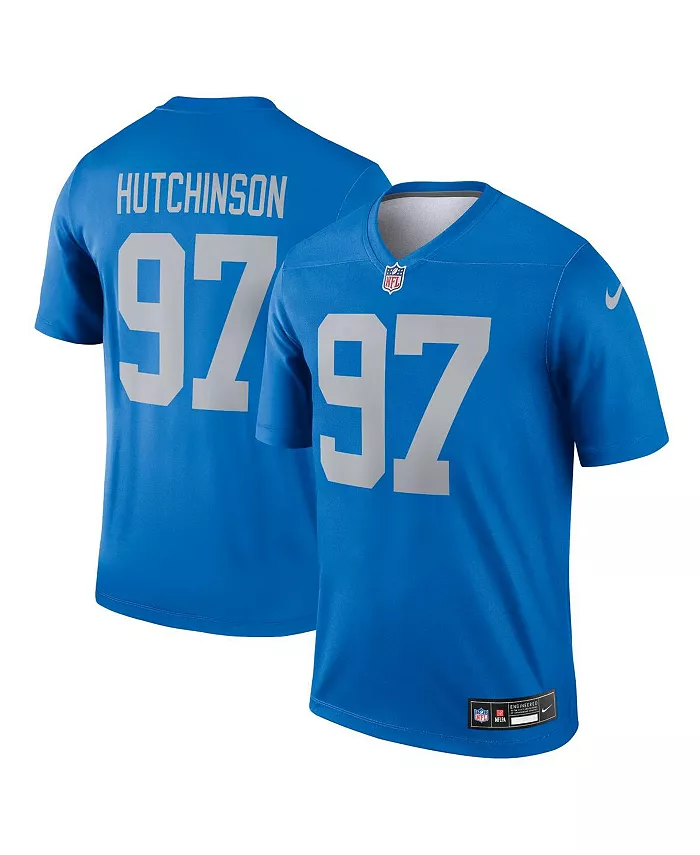 Мужская футболка для тренировок Aidan Hutchinson синяя Detroit Lions Alternate Legend Player Performance Top Nike
Мужская футболка для тренировок Aidan Hutchinson синяя Detroit Lions Alternate Legend Player Performance Top Nike
