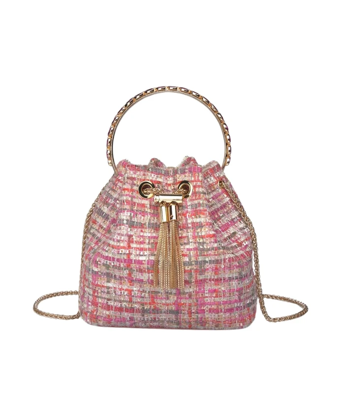 Сумочка с ручкой, украшенной стразами. Alma En Pena, розовый
Сумочка с ручкой, украшенной стразами. Alma En Pena, розовый