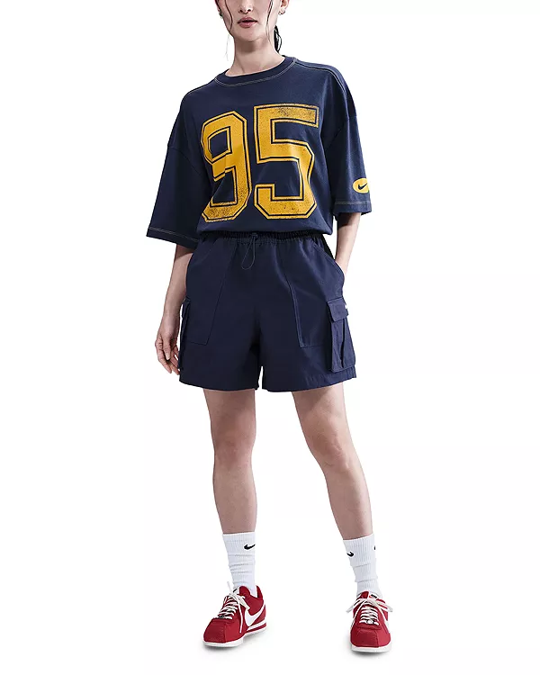 Уличная футболка с коротким рукавом, свободного кроя Nike, синий
Уличная футболка с коротким рукавом, свободного кроя Nike, синий