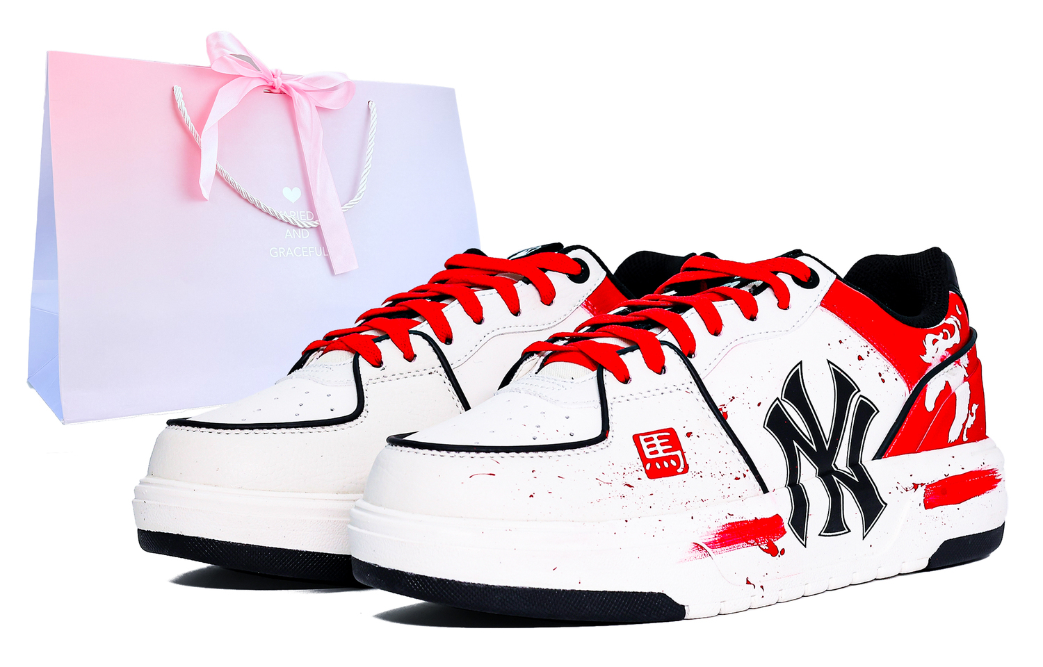 Толстая подкладка стельки устойчивость к истиранию увеличение роста низкие кроссовки для скейтбординга unisex MLB, красный
Толстая подкладка стельки устойчивость к истиранию увеличение роста низкие кроссовки для скейтбординга unisex MLB, красный