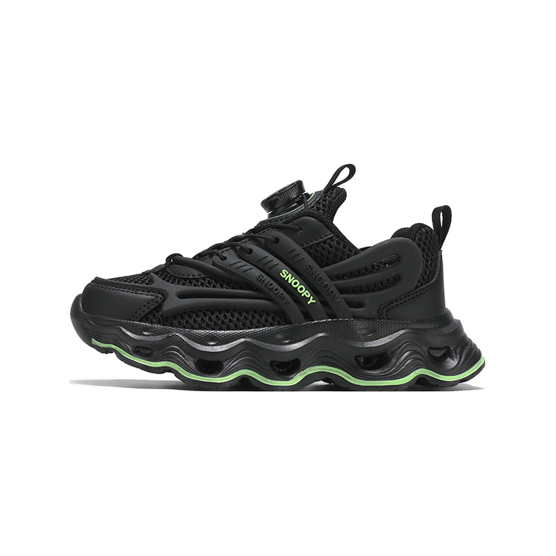 Нескользящие, устойчивые к истиранию, дышащие, легкие, амортизирующие, низкие, детские, повседневные кроссовки для детей SNOOPY, черный/зеленый
Нескользящие, устойчивые к истиранию, дышащие, легкие, амортизирующие, низкие, детские, повседневные кроссовки для детей SNOOPY, черный/зеленый