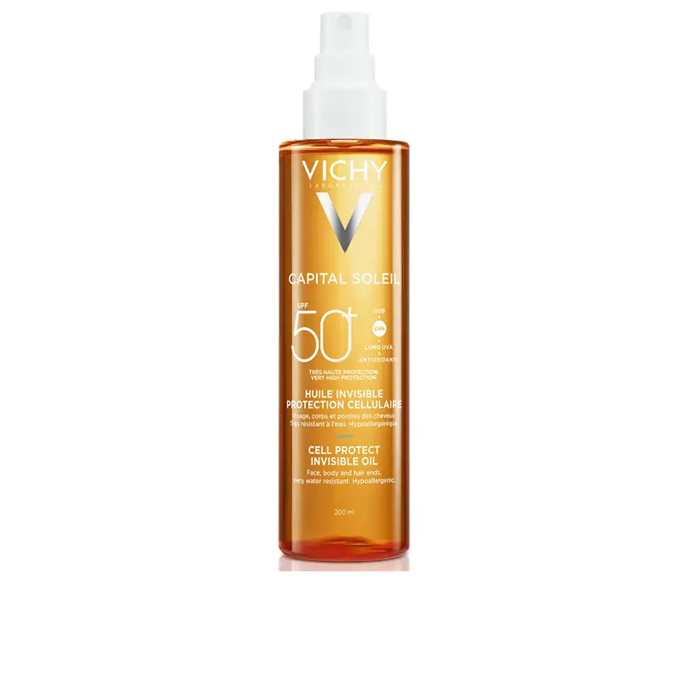 Солнцезащитный крем Capital Soleil Spray Aceite Invisible Cell Protect Spf50 Vichy Laboratoires, 200 мл
Солнцезащитный крем Capital Soleil Spray Aceite Invisible Cell Protect Spf50 Vichy Laboratoires, 200 мл