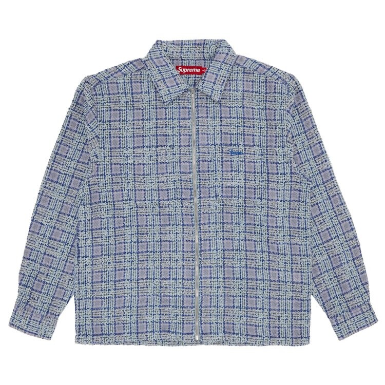 Рубашка Supreme Bouclé Zip Up Shirt, синий
Рубашка Supreme Bouclé Zip Up Shirt, синий