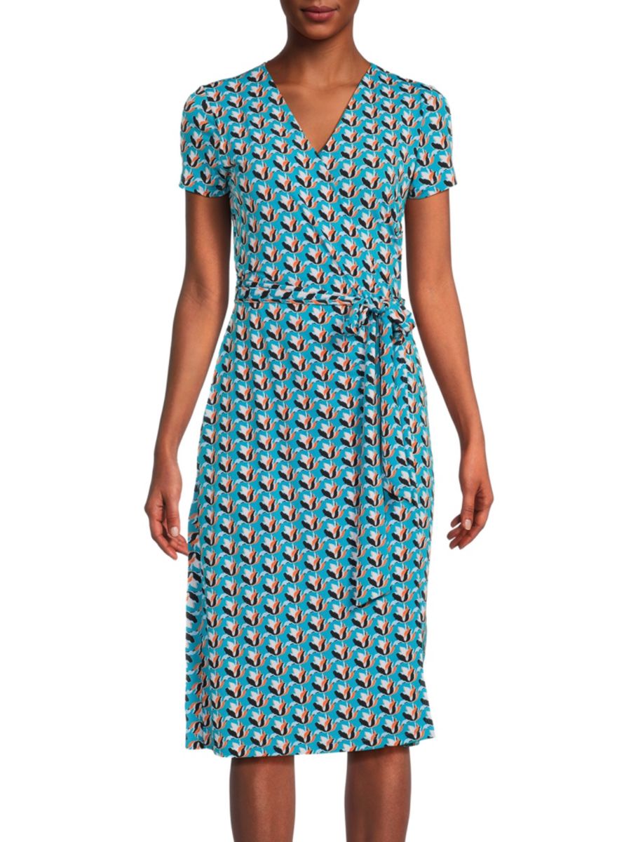 Платье-халат из джерси длиной до колена Renee C., цвет Teal
Платье-халат из джерси длиной до колена Renee C., цвет Teal