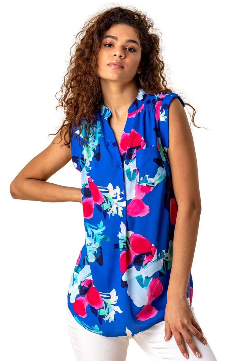 Топ-туника с цветочным принтом Roman, синий
Топ-туника с цветочным принтом Roman, синий