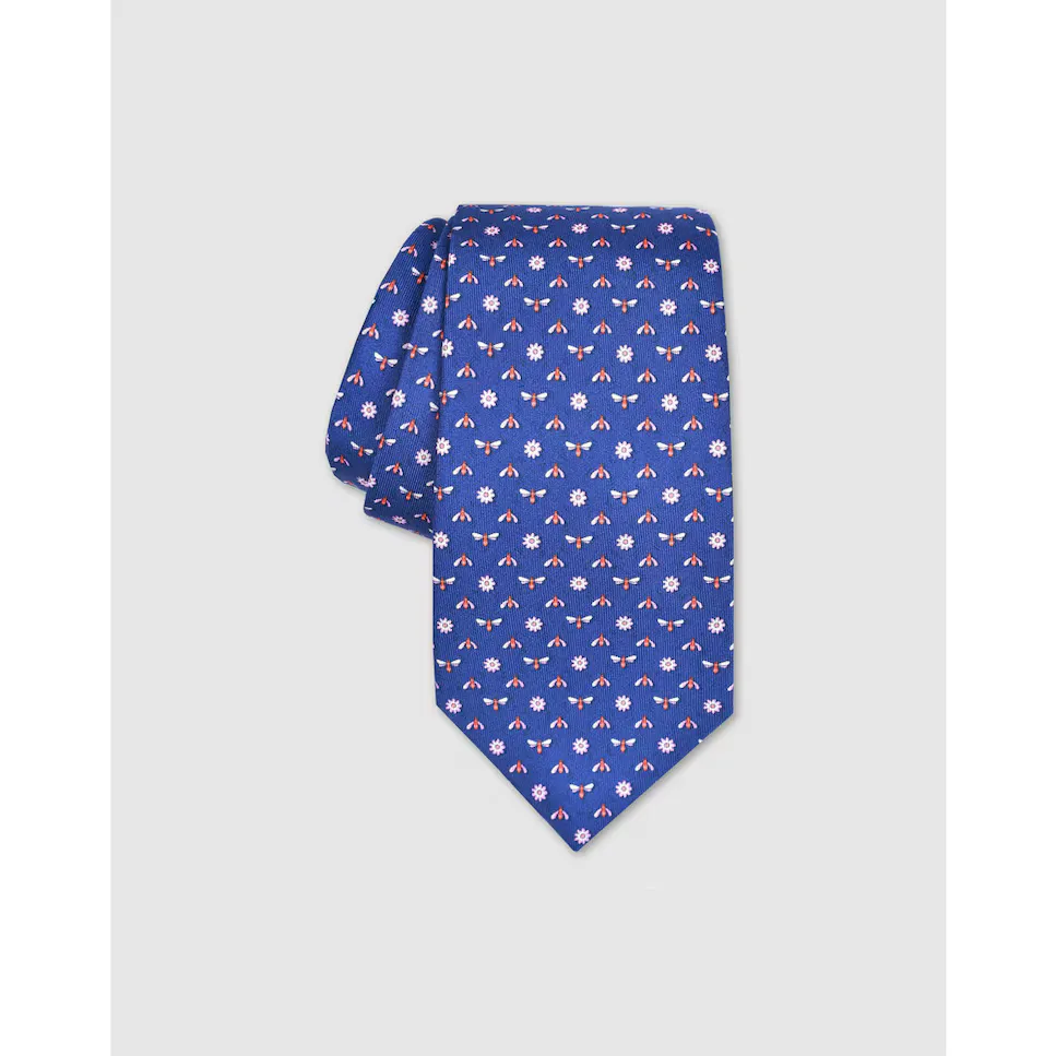 Синий шелковый галстук с принтом бабочки Olimpo, цвет Estampado
Синий шелковый галстук с принтом бабочки Olimpo, цвет Estampado