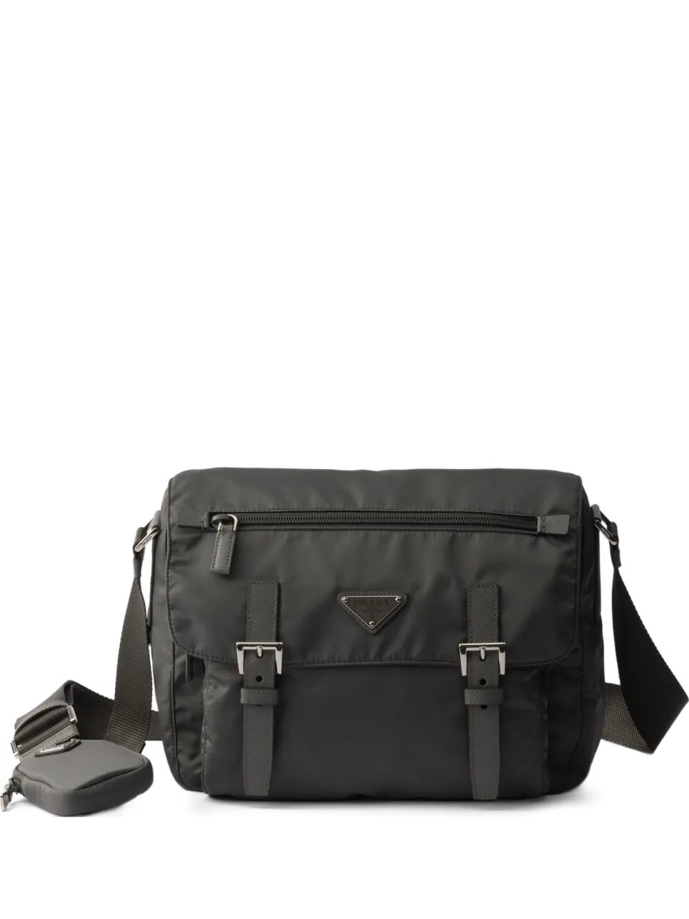 Сумка через плечо с логотипом Prada, серый
Сумка через плечо с логотипом Prada, серый