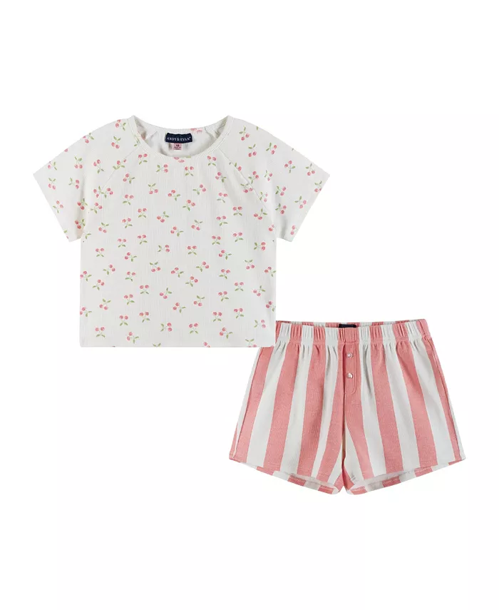 Пижамный комплект для девочек с футболкой реглан и шортами Big Girls Toddler/Child Andy & Evan, белый
Пижамный комплект для девочек с футболкой реглан и шортами Big Girls Toddler/Child Andy & Evan, белый