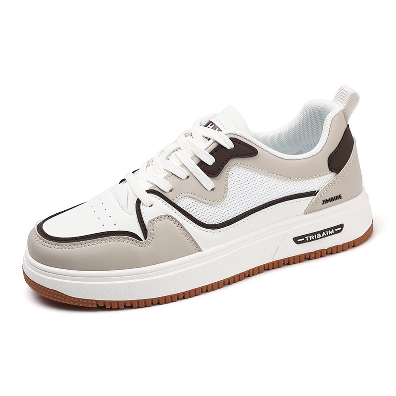 King Jinmai Скользостойкие амортизирующие износостойкие легкие дышащие низкие скейтбордские кроссовки мужские бело-абрикосовые, цвет White Apricot
King Jinmai Скользостойкие амортизирующие износостойкие легкие дышащие низкие скейтбордские кроссовки мужские бело-абрикосовые, цвет White Apricot