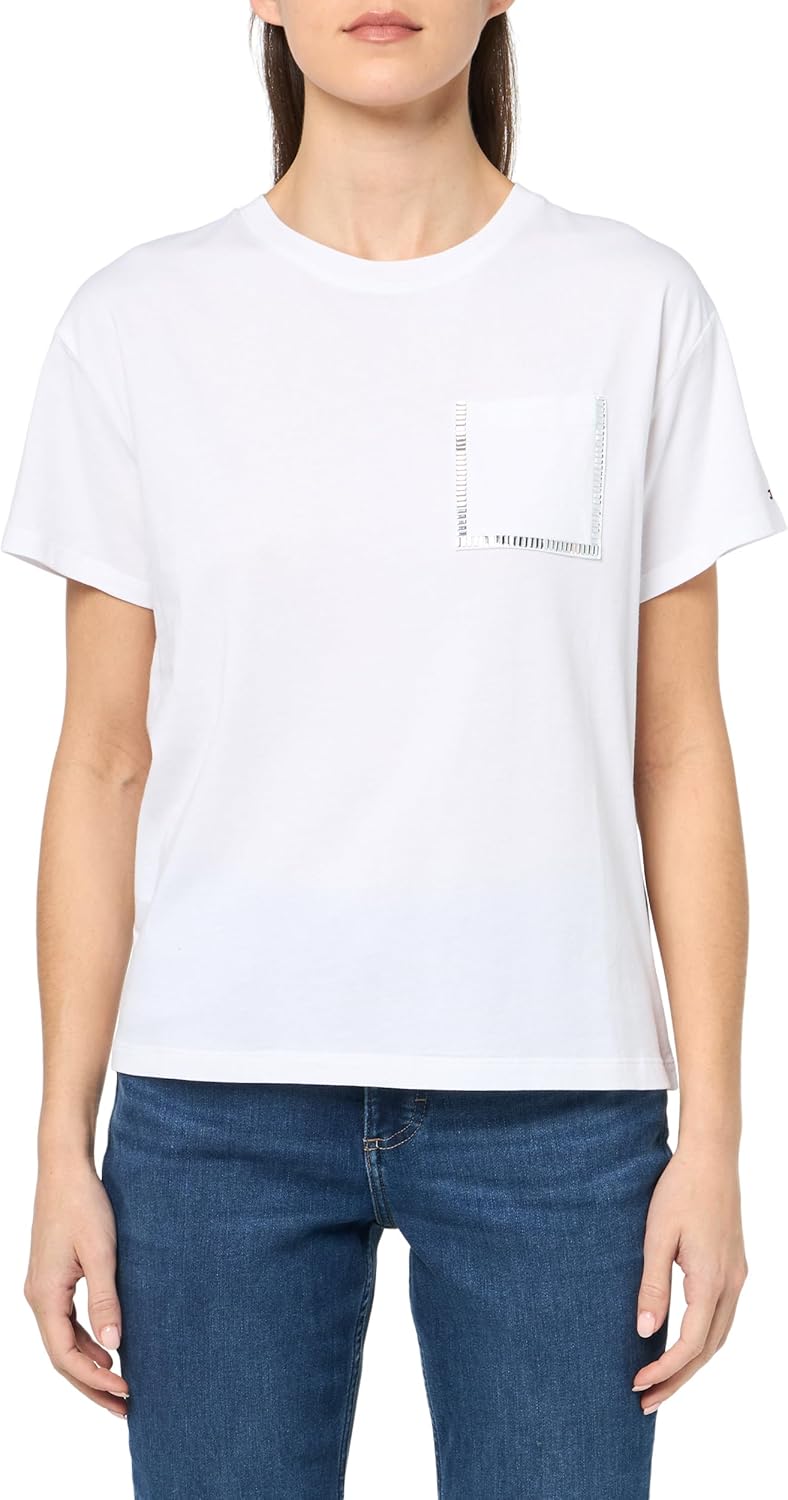 Женская футболка Tommy Hilfiger Hotfix, Bright White, Белый, Женская футболка Tommy Hilfiger Hotfix, Bright White
Женская футболка Tommy Hilfiger Hotfix, Bright White, Белый, Женская футболка Tommy Hilfiger Hotfix, Bright White