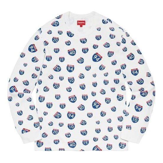 Свитер interstate waffle thermal 'white blue red' Supreme, белый
Свитер interstate waffle thermal 'white blue red' Supreme, белый