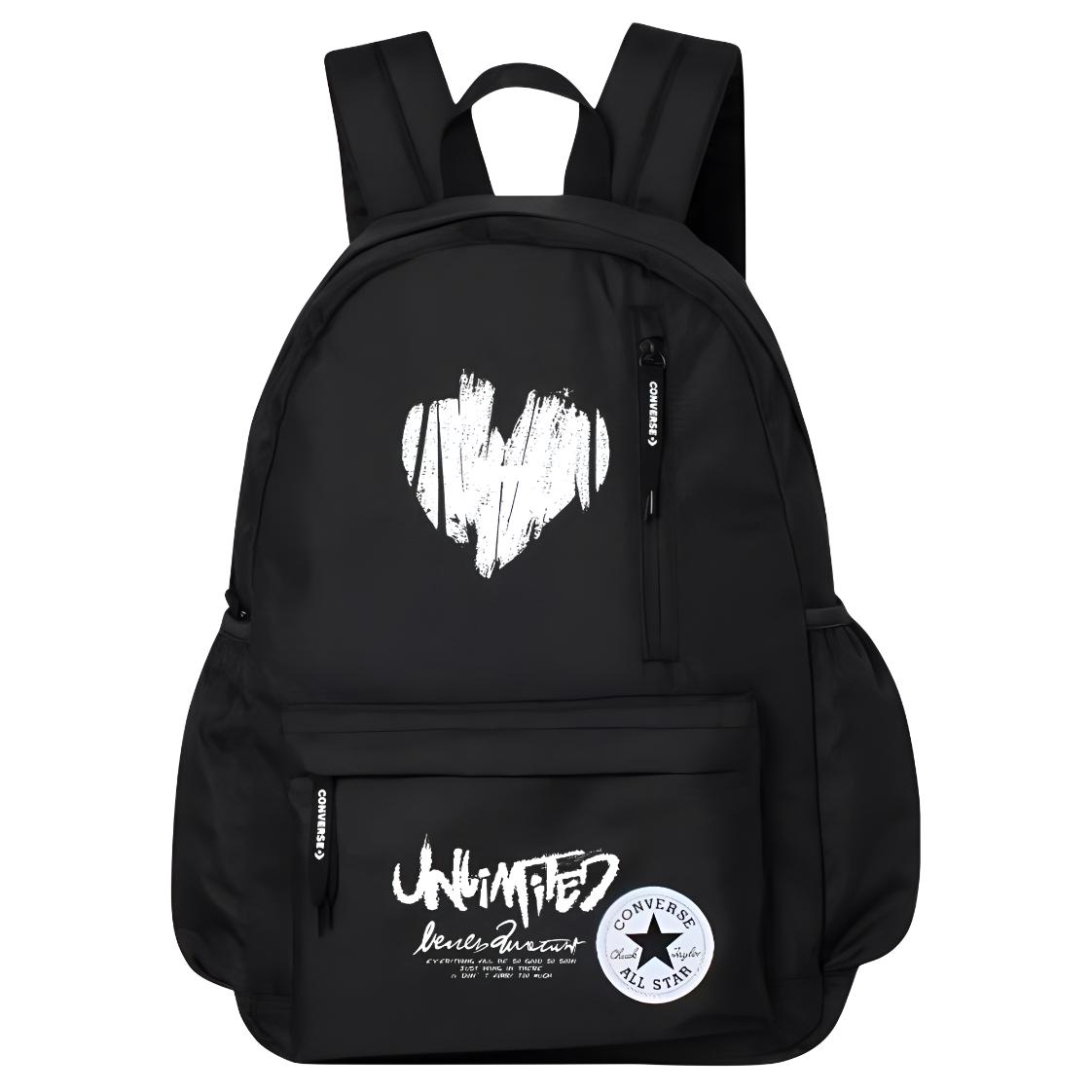 Converse Полиэстеровый рюкзак обычный унисекс черный, Graffiti Heart Pattern
Converse Полиэстеровый рюкзак обычный унисекс черный, Graffiti Heart Pattern