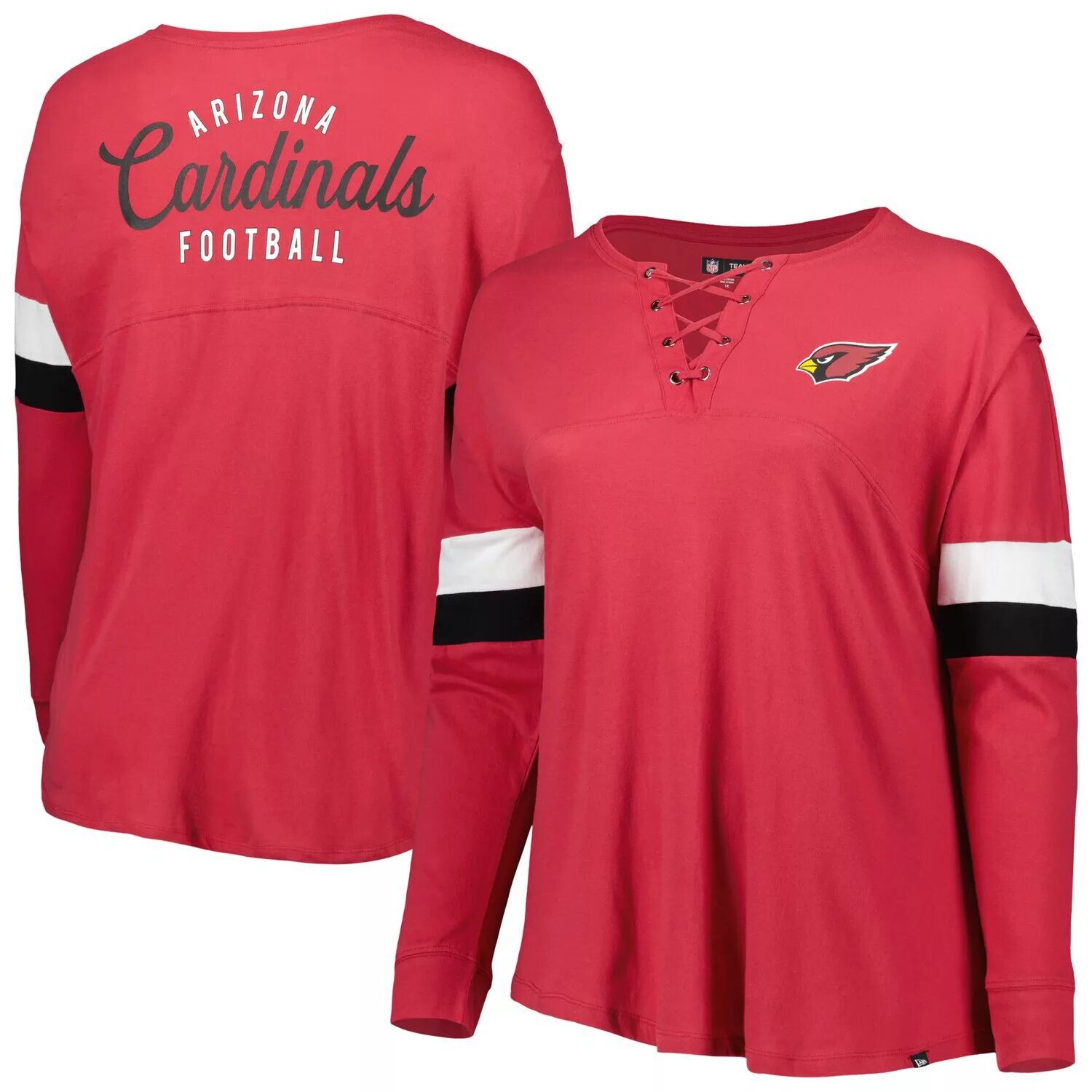 Женская спортивная университетская футболка New Era Cardinal Arizona Cardinals размера плюс с v-образным вырезом и длинными рукавами на шнуровке New Era
Женская спортивная университетская футболка New Era Cardinal Arizona Cardinals размера плюс с v-образным вырезом и длинными рукавами на шнуровке New Era