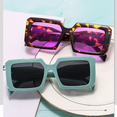 Модные квадратные солнцезащитные очки для женщин и мужчин в стиле ретро с крупной оправой, трендовые модели, защита от ультрафиолета UV400 MTZJH, Leopard Purple
Модные квадратные солнцезащитные очки для женщин и мужчин в стиле ретро с крупной оправой, трендовые модели, защита от ультрафиолета UV400 MTZJH, Leopard Purple