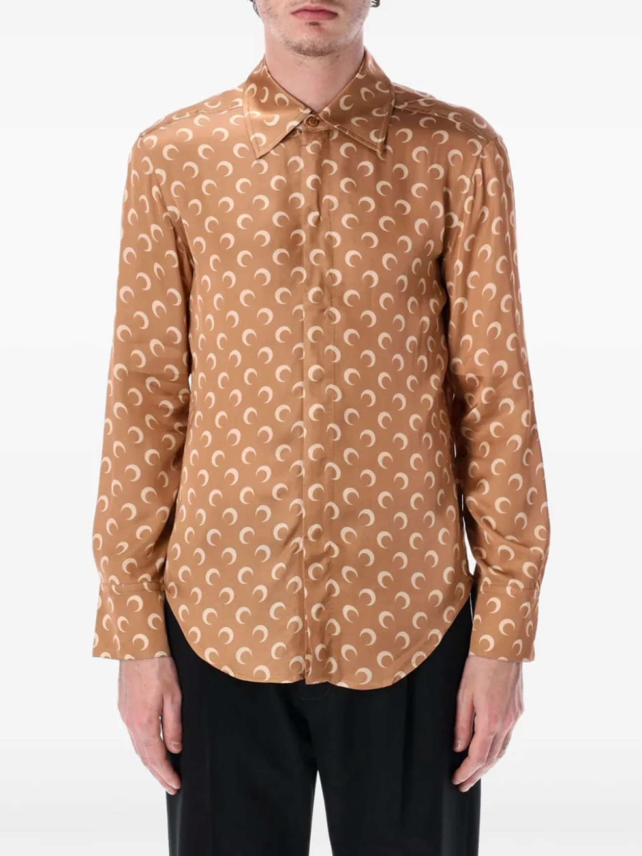 Рубашка с принтом полумесяца Marine Serre, нейтральный
Рубашка с принтом полумесяца Marine Serre, нейтральный