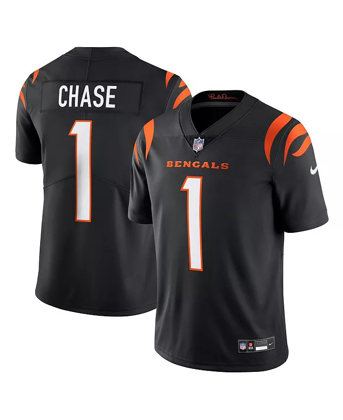 Мужская футболка Ja'Marr Chase Cincinnati Bengals Vapor Untouchable Limited Nike, черный
Мужская футболка Ja'Marr Chase Cincinnati Bengals Vapor Untouchable Limited Nike, черный