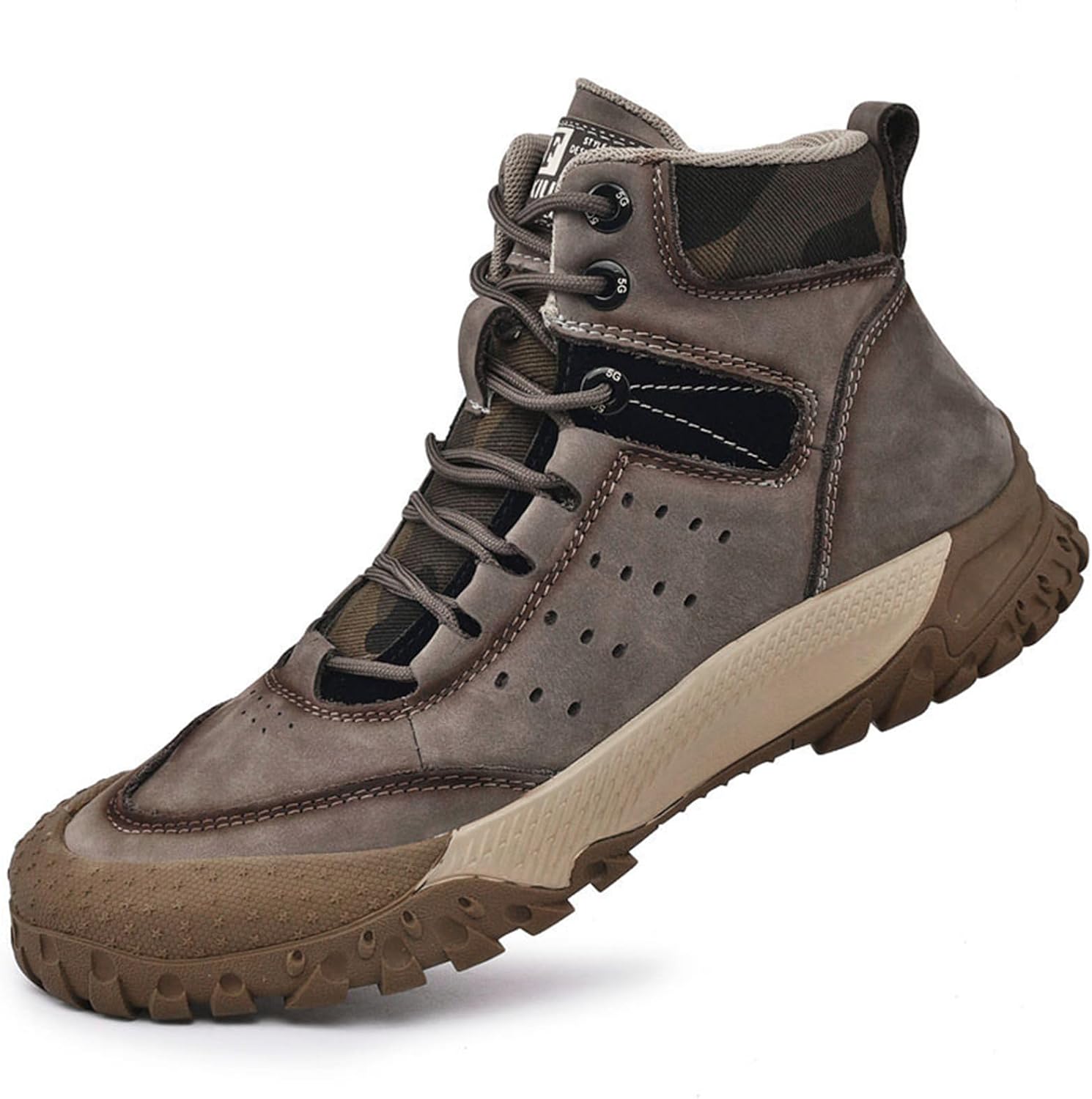 Мужские премиальные кожаные повседневные кроссовки Abborora для прогулок, походов и работы, зимние водонепроницаемые теплые снежные ботинки, коричневый
Мужские премиальные кожаные повседневные кроссовки Abborora для прогулок, походов и работы, зимние водонепроницаемые теплые снежные ботинки, коричневый