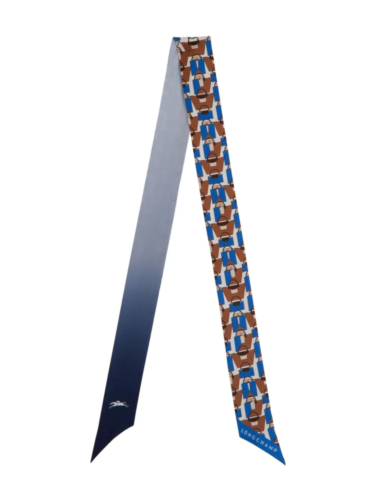 Узорчатый шелковый шарф Origami Le Pliage Longchamp, синий
Узорчатый шелковый шарф Origami Le Pliage Longchamp, синий