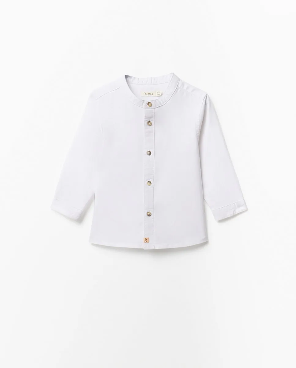 Гладкая рубашка оксфорд Sfera, белый
Гладкая рубашка оксфорд Sfera, белый