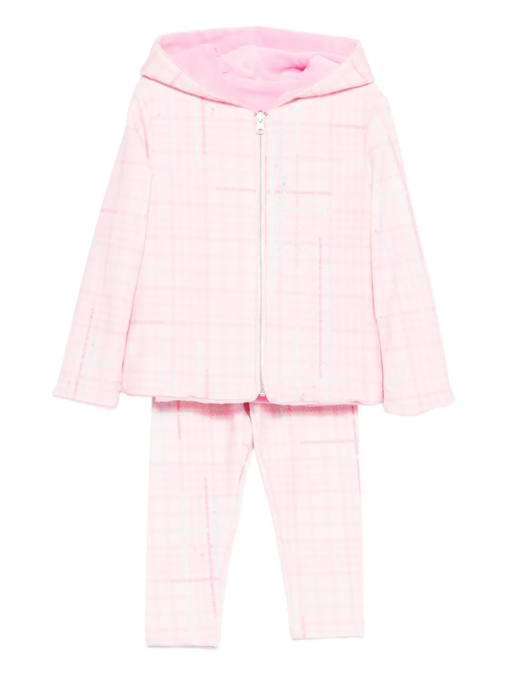 Клетчатый спортивный костюм с капюшоном Lapin House, розовый
Клетчатый спортивный костюм с капюшоном Lapin House, розовый