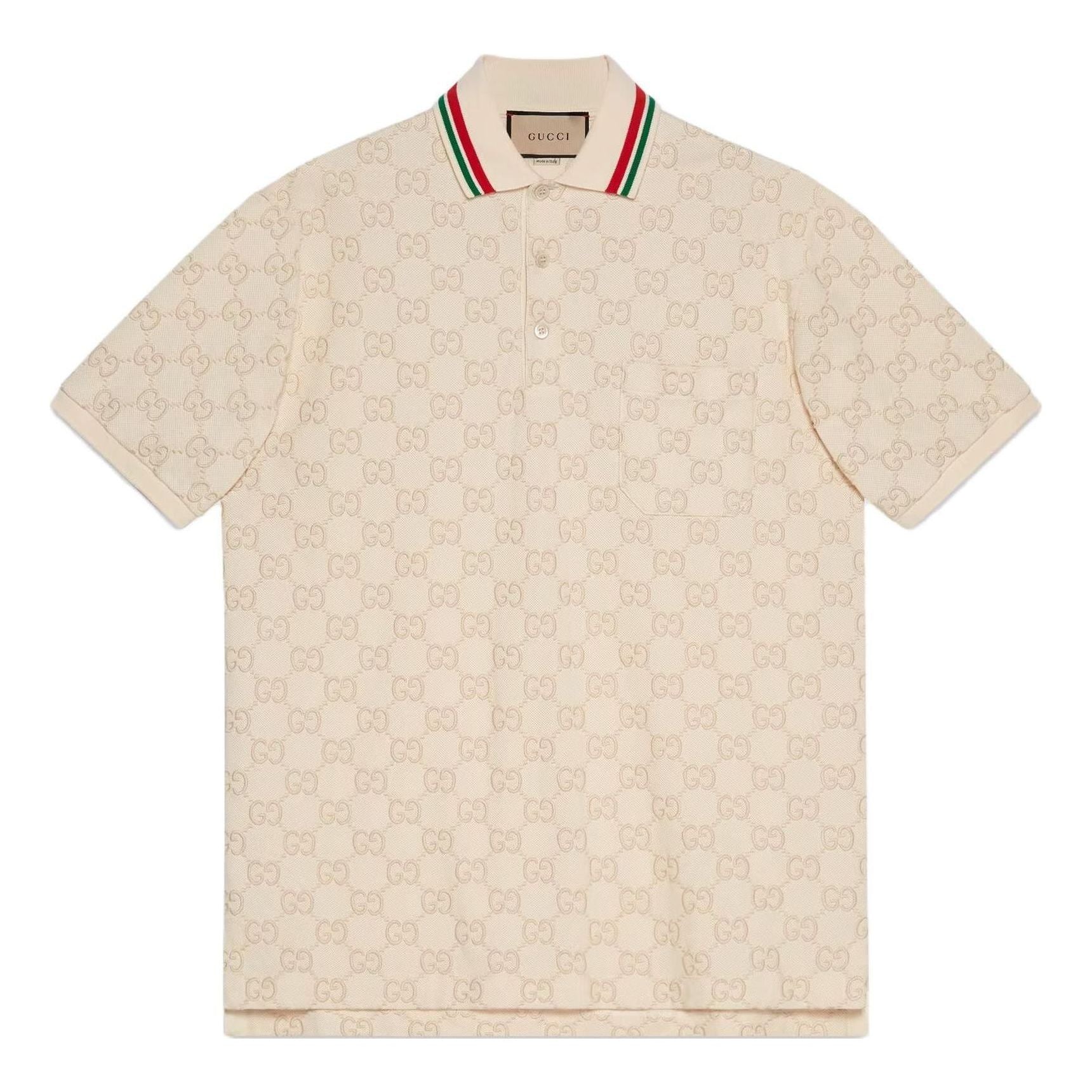 Поло Gucci из хлопкового пике с логотипом GG, цвет «слоновая кость»
Поло Gucci из хлопкового пике с логотипом GG, цвет «слоновая кость»