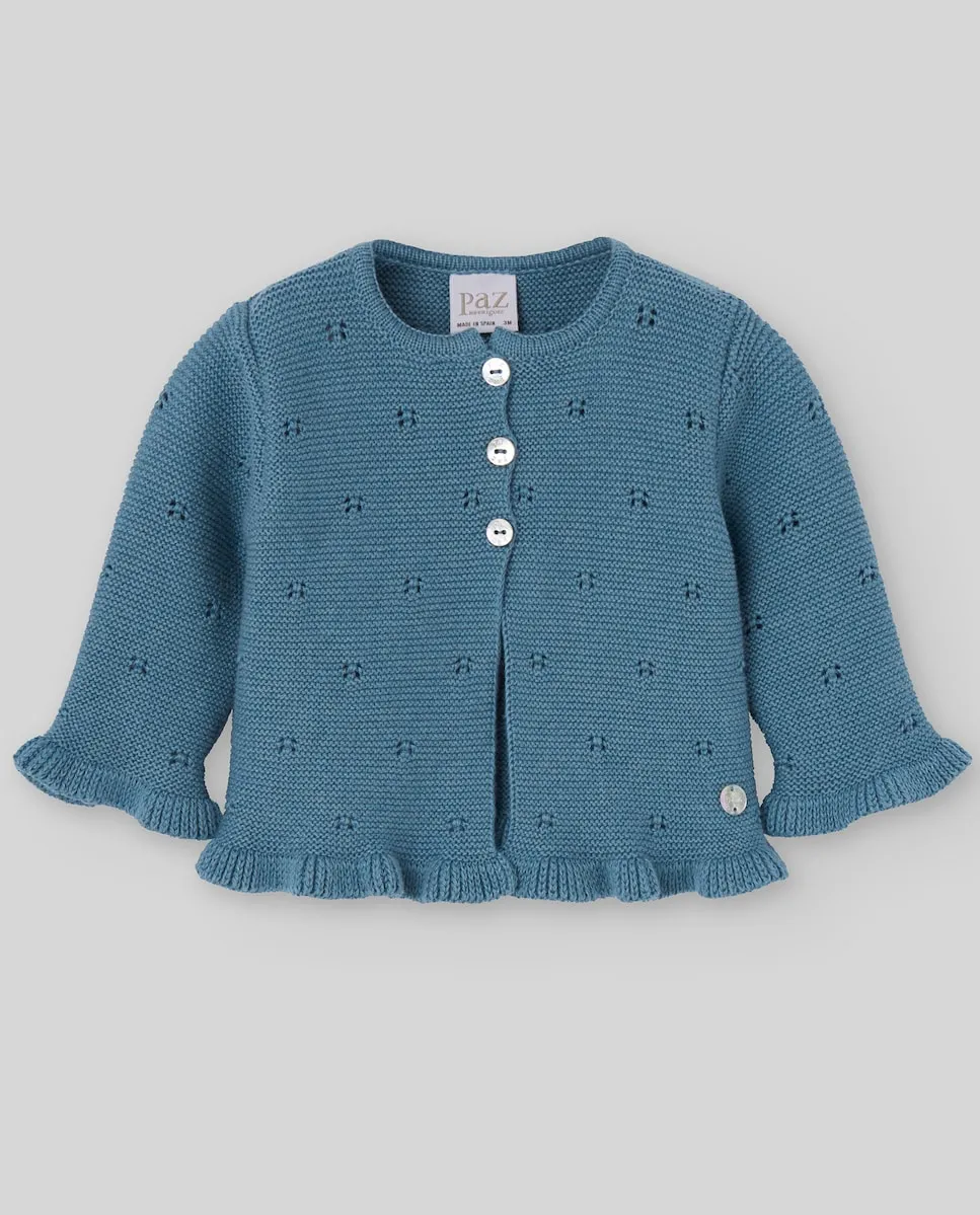 Детская вязаная куртка из хлопка и кашемира коллекции Quinta Paz Rodríguez, синий
Детская вязаная куртка из хлопка и кашемира коллекции Quinta Paz Rodríguez, синий